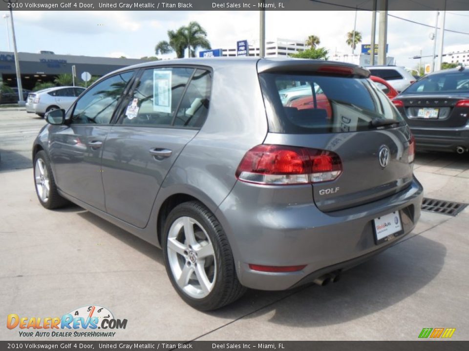 2010 Volkswagen Golf 4 Door United Gray Metallic / Titan Black Photo #3