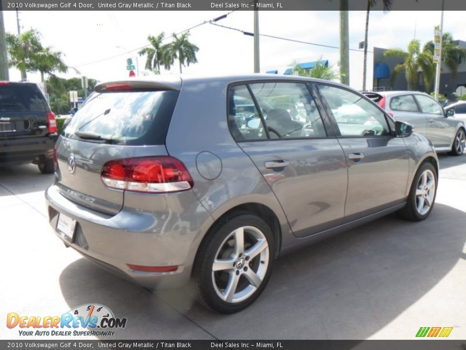 2010 Volkswagen Golf 4 Door United Gray Metallic / Titan Black Photo #5