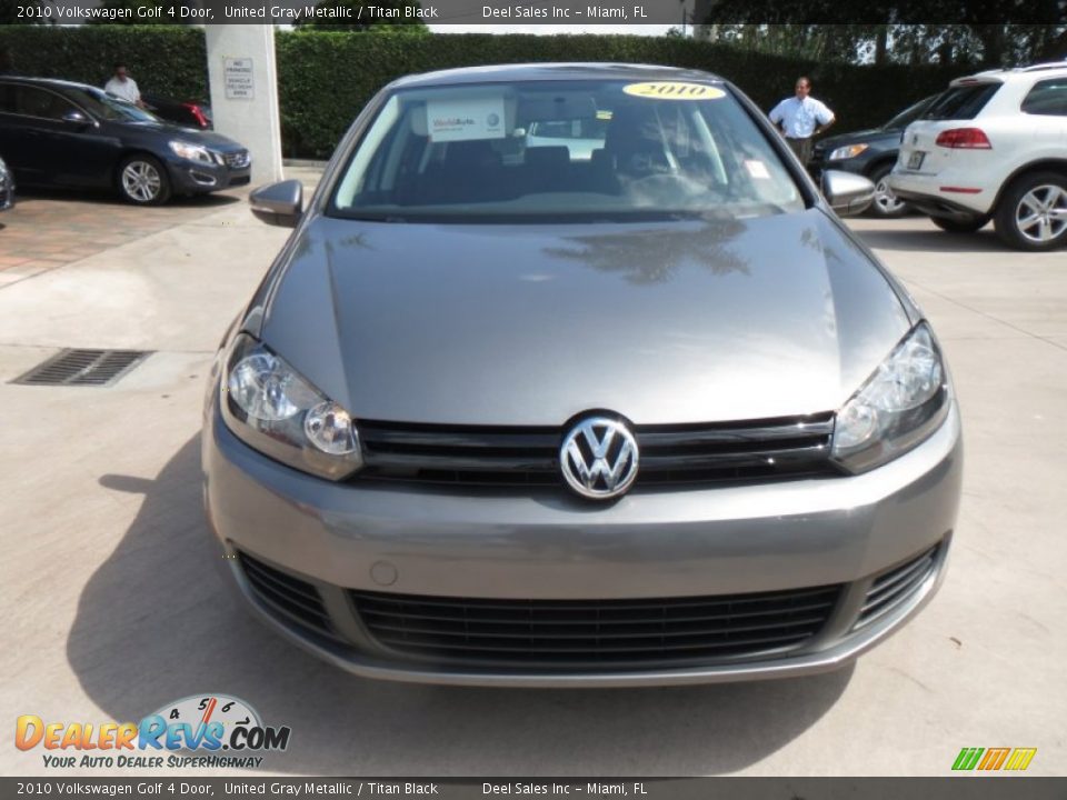 2010 Volkswagen Golf 4 Door United Gray Metallic / Titan Black Photo #8