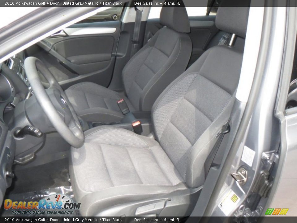 2010 Volkswagen Golf 4 Door United Gray Metallic / Titan Black Photo #9