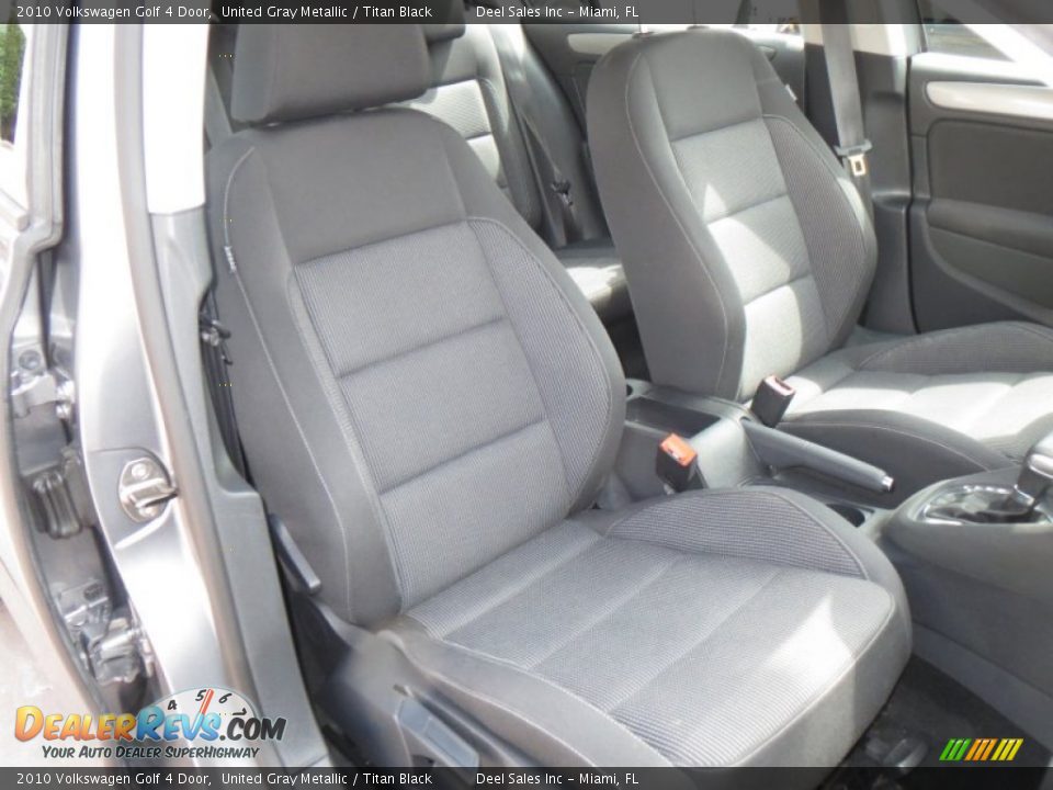 2010 Volkswagen Golf 4 Door United Gray Metallic / Titan Black Photo #10