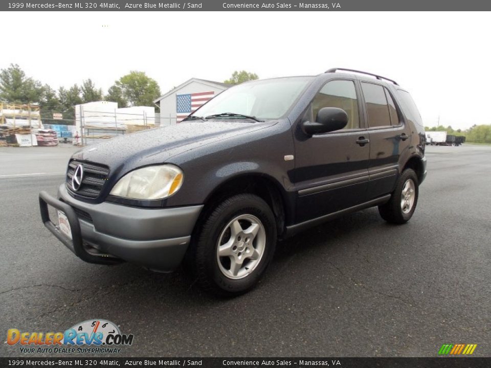 1999 Mercedes-Benz ML 320 4Matic Azure Blue Metallic / Sand Photo #1
