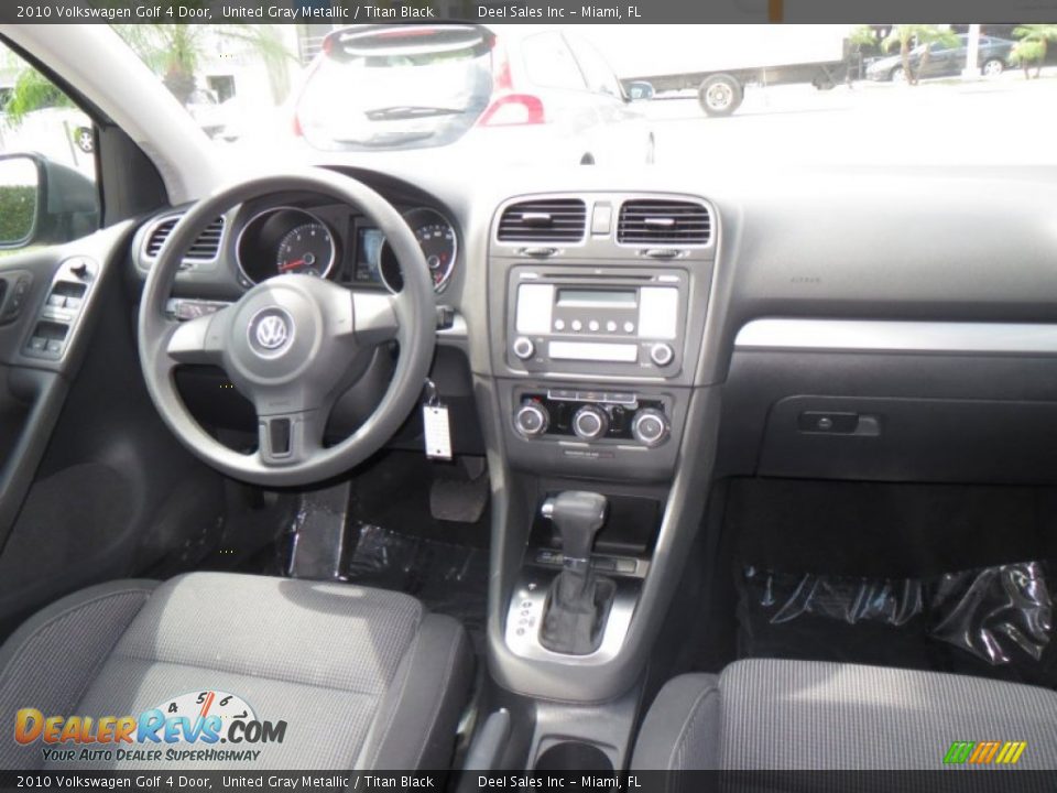 2010 Volkswagen Golf 4 Door United Gray Metallic / Titan Black Photo #12