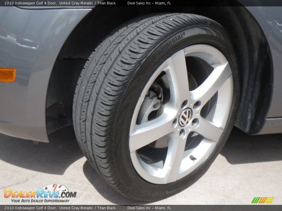2010 Volkswagen Golf 4 Door United Gray Metallic / Titan Black Photo #13