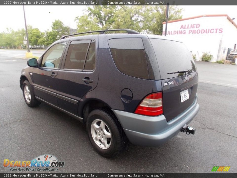 1999 Mercedes-Benz ML 320 4Matic Azure Blue Metallic / Sand Photo #3