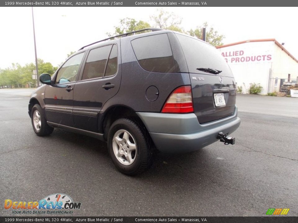 1999 Mercedes-Benz ML 320 4Matic Azure Blue Metallic / Sand Photo #4