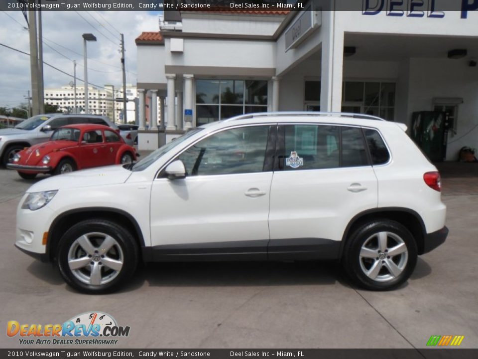 2010 Volkswagen Tiguan Wolfsburg Edition Candy White / Sandstone Photo #2