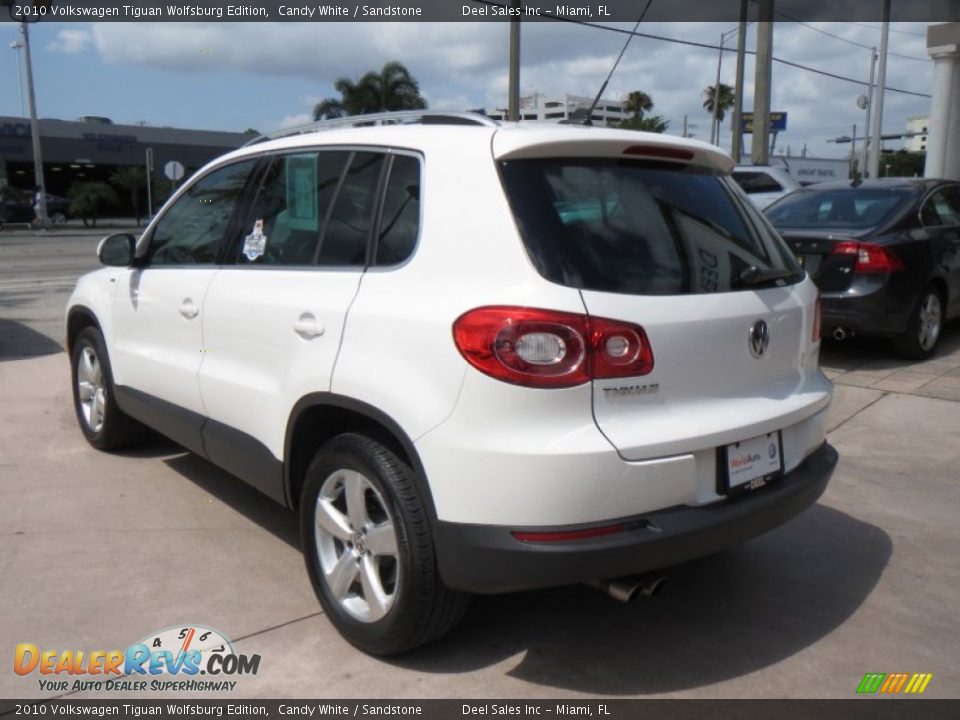 2010 Volkswagen Tiguan Wolfsburg Edition Candy White / Sandstone Photo #3