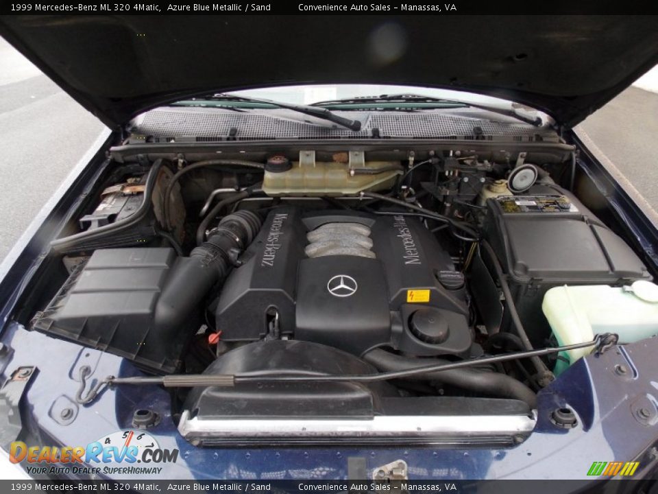 1999 Mercedes-Benz ML 320 4Matic Azure Blue Metallic / Sand Photo #8