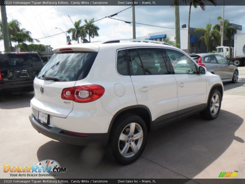 2010 Volkswagen Tiguan Wolfsburg Edition Candy White / Sandstone Photo #5