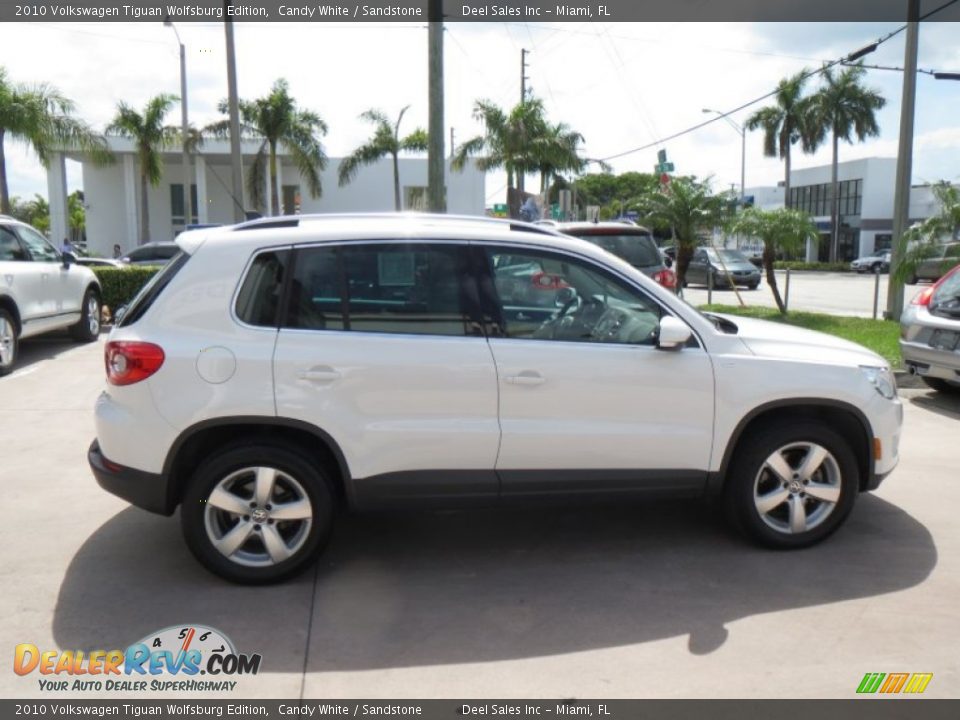2010 Volkswagen Tiguan Wolfsburg Edition Candy White / Sandstone Photo #6