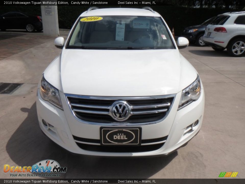 2010 Volkswagen Tiguan Wolfsburg Edition Candy White / Sandstone Photo #8