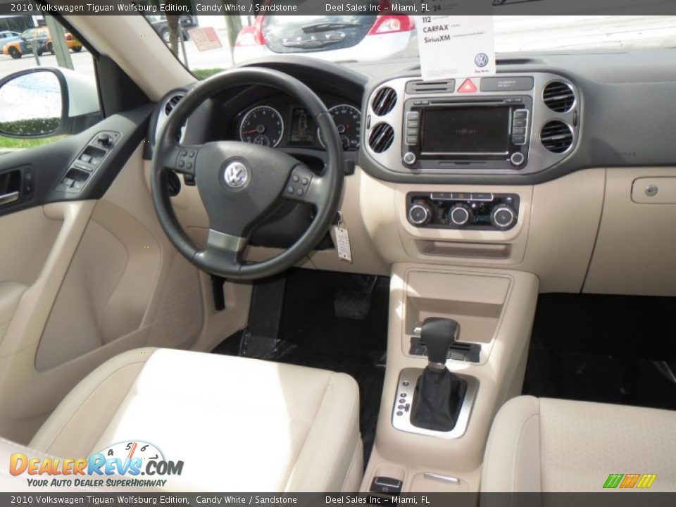 2010 Volkswagen Tiguan Wolfsburg Edition Candy White / Sandstone Photo #12