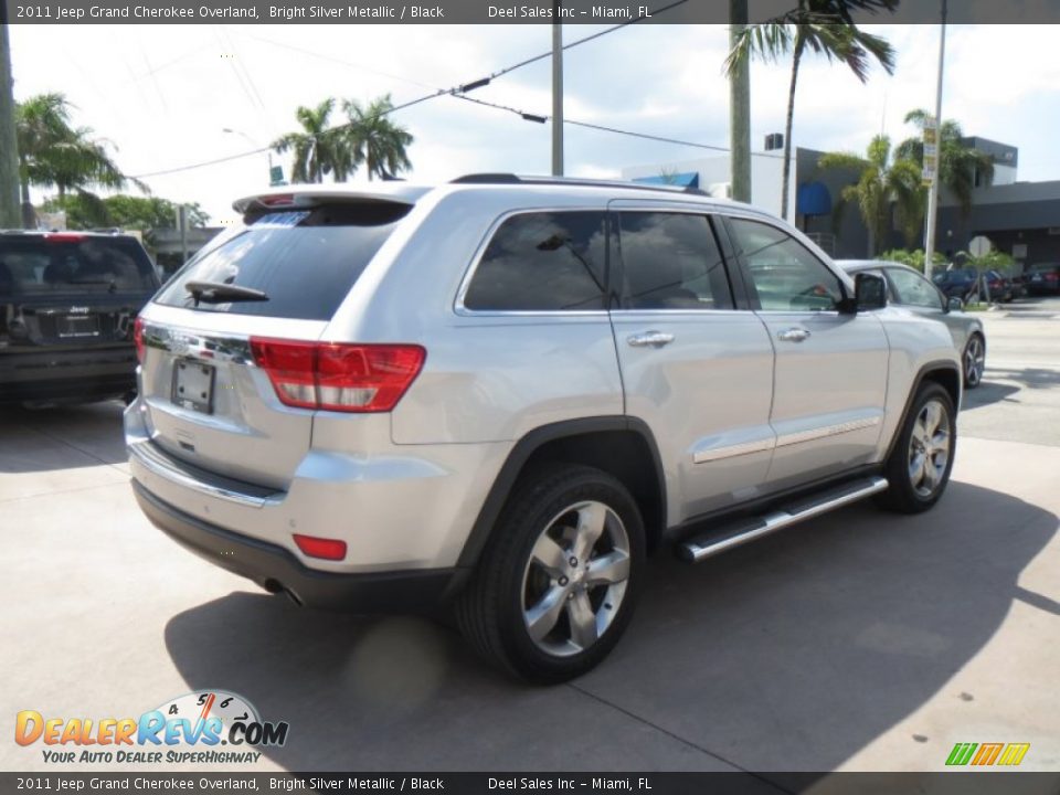 2011 Jeep Grand Cherokee Overland Bright Silver Metallic / Black Photo #5