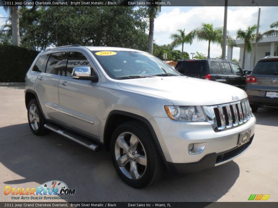 2011 Jeep Grand Cherokee Overland Bright Silver Metallic / Black Photo #7