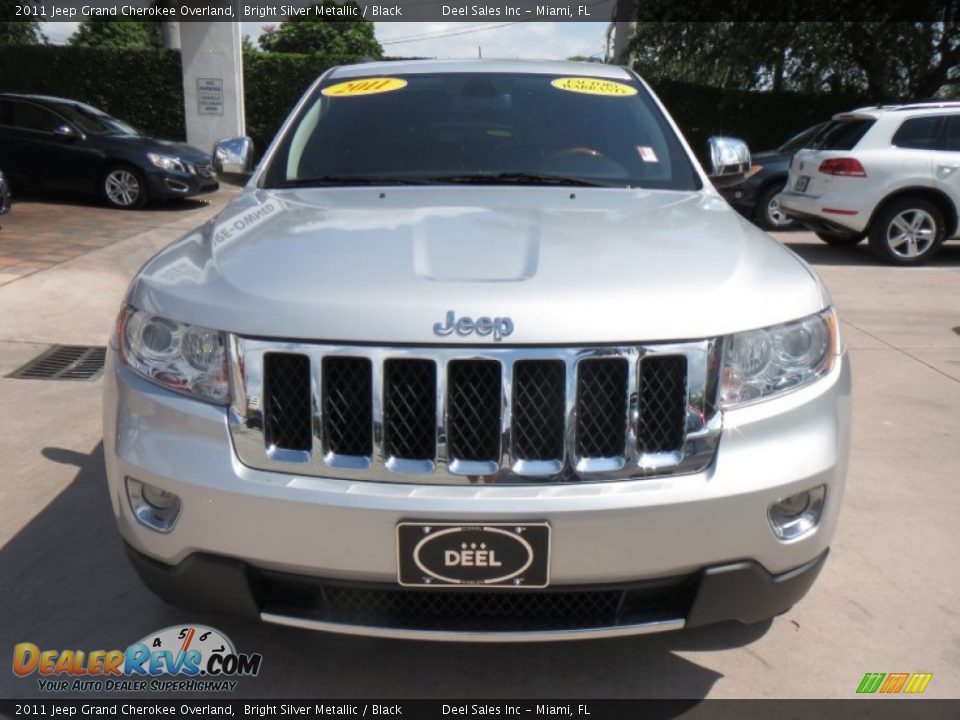 2011 Jeep Grand Cherokee Overland Bright Silver Metallic / Black Photo #8