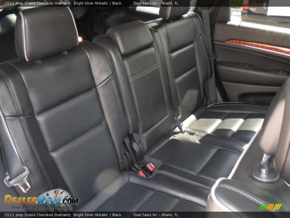 Rear Seat of 2011 Jeep Grand Cherokee Overland Photo #11