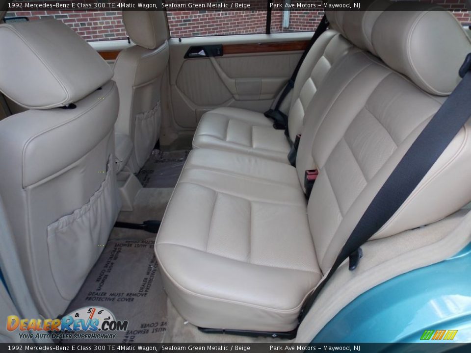 Rear Seat of 1992 Mercedes-Benz E Class 300 TE 4Matic Wagon Photo #14