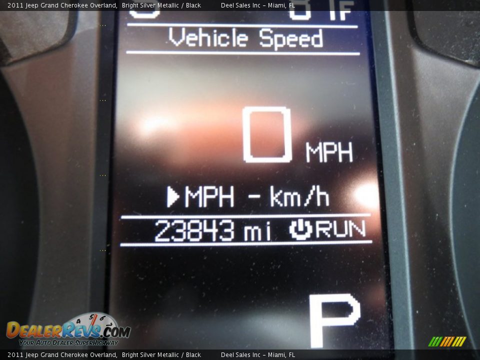 2011 Jeep Grand Cherokee Overland Bright Silver Metallic / Black Photo #15