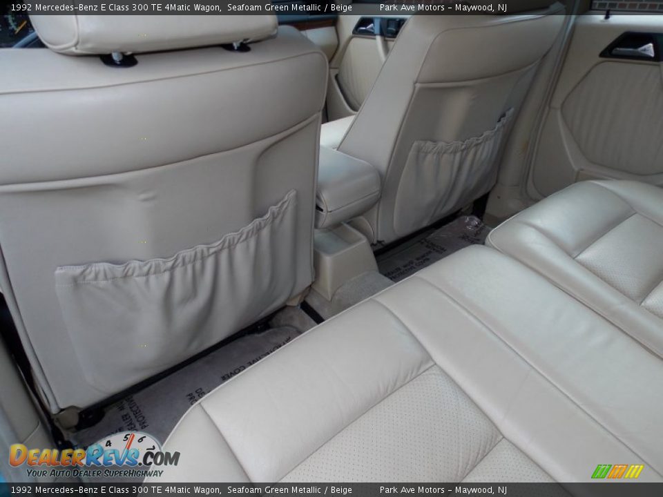 Rear Seat of 1992 Mercedes-Benz E Class 300 TE 4Matic Wagon Photo #16