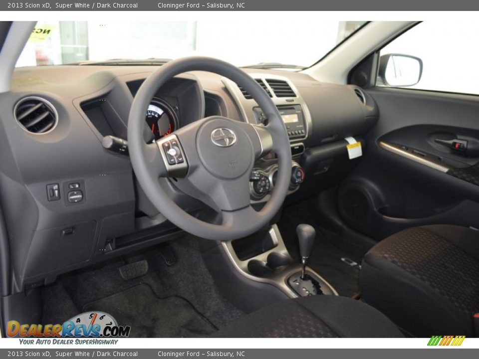2013 Scion xD Super White / Dark Charcoal Photo #5