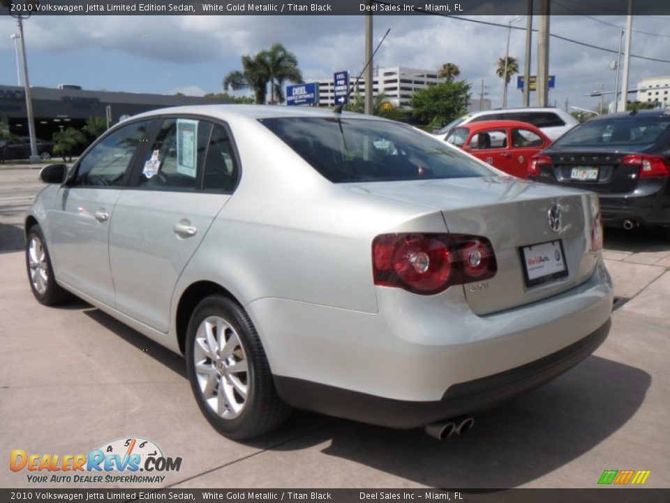 2010 Volkswagen Jetta Limited Edition Sedan White Gold Metallic / Titan Black Photo #3