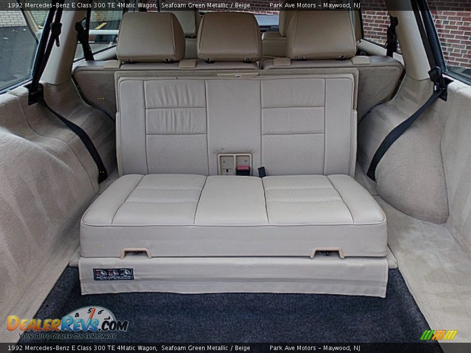 Rear Seat of 1992 Mercedes-Benz E Class 300 TE 4Matic Wagon Photo #20