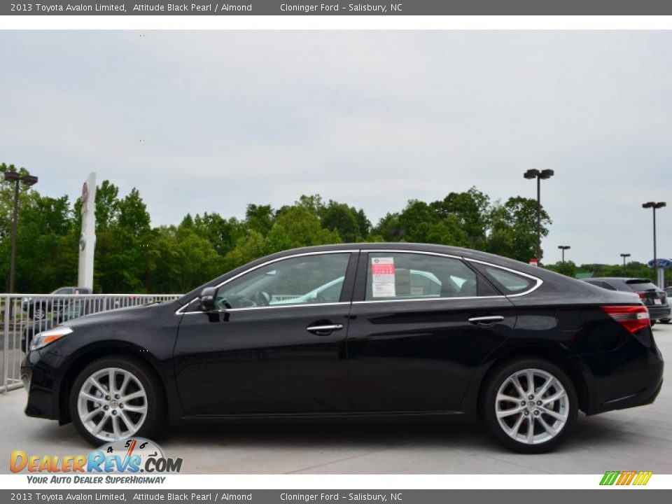 2013 Toyota Avalon Limited Attitude Black Pearl / Almond Photo #2