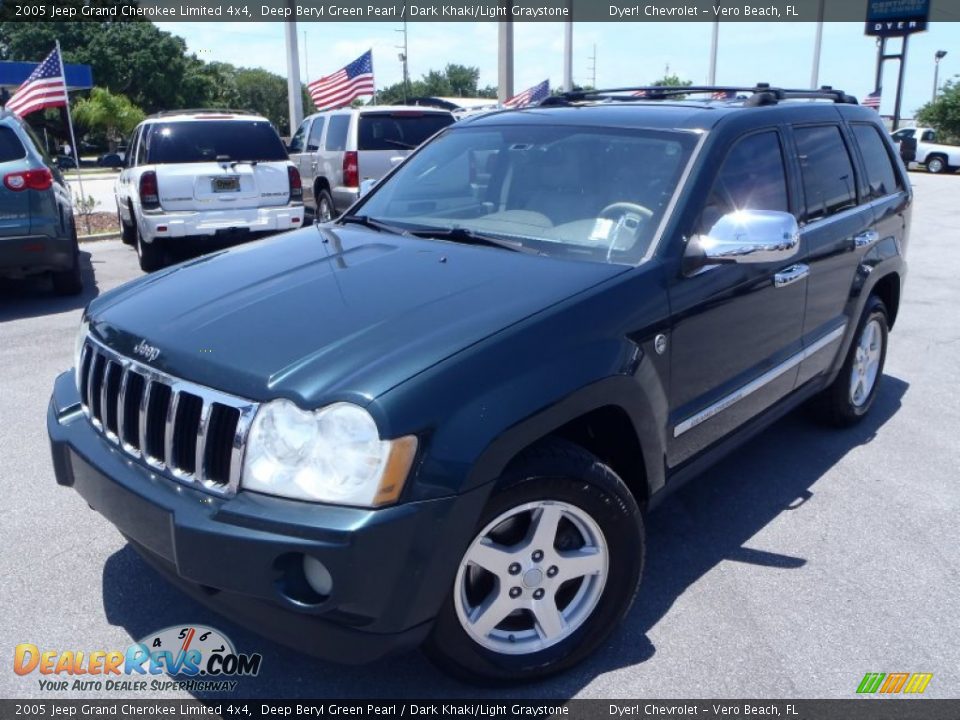 2005 Jeep Grand Cherokee Limited 4x4 Deep Beryl Green Pearl / Dark Khaki/Light Graystone Photo #1