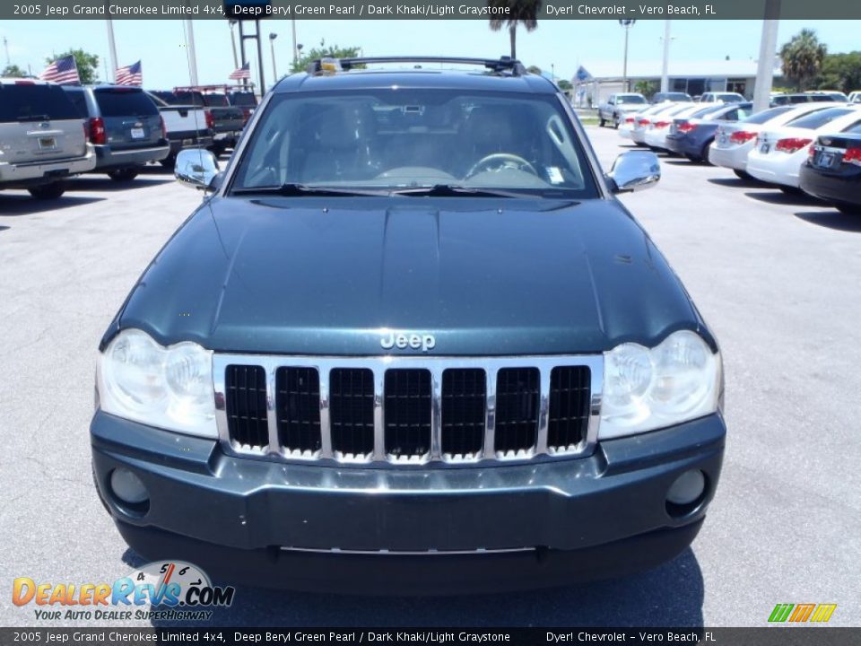 2005 Jeep Grand Cherokee Limited 4x4 Deep Beryl Green Pearl / Dark Khaki/Light Graystone Photo #2