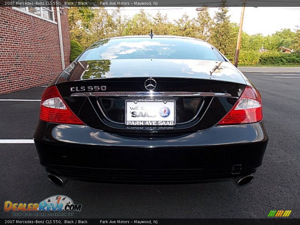 2007 Mercedes-Benz CLS 550 Black / Black Photo #4