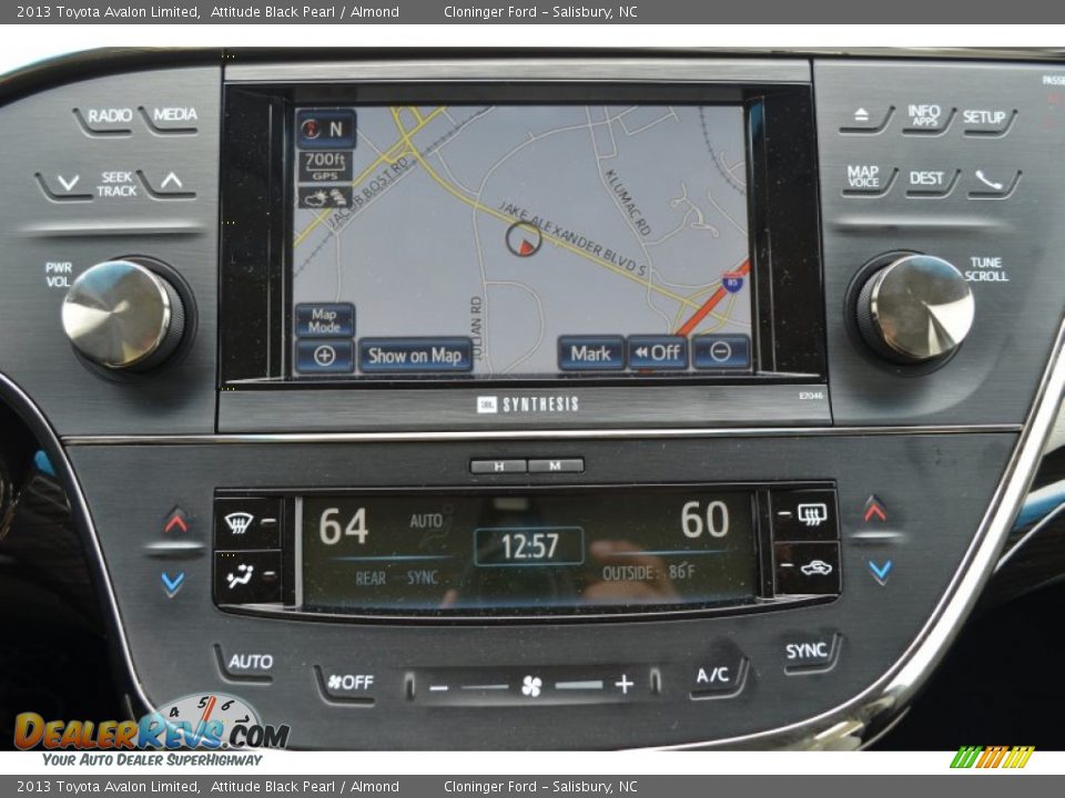 2013 Toyota Avalon Limited Attitude Black Pearl / Almond Photo #18