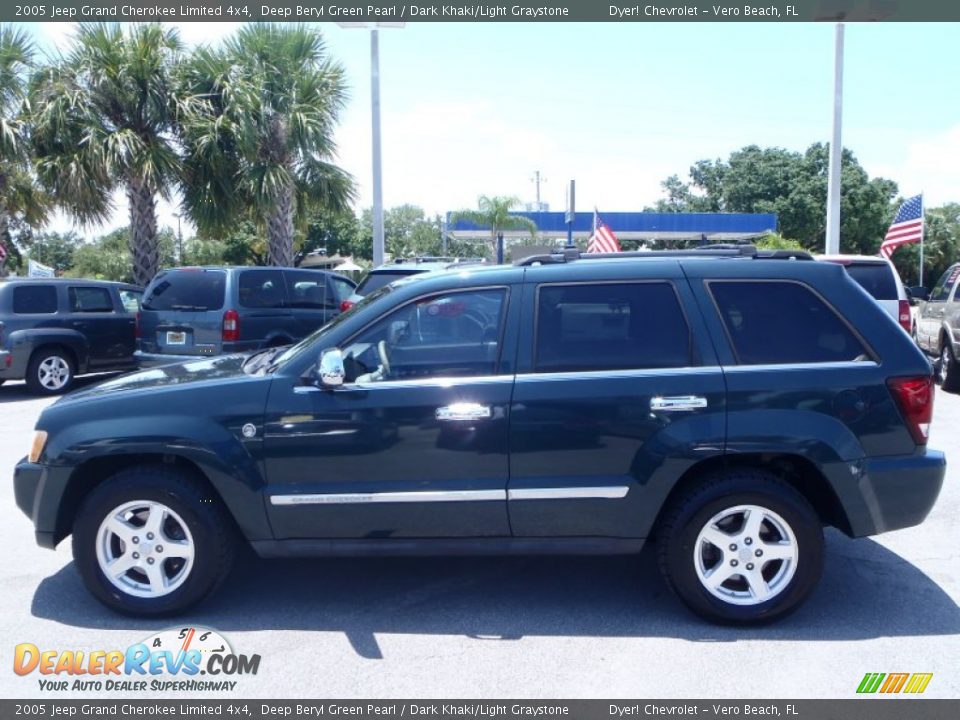 Deep Beryl Green Pearl 2005 Jeep Grand Cherokee Limited 4x4 Photo #9