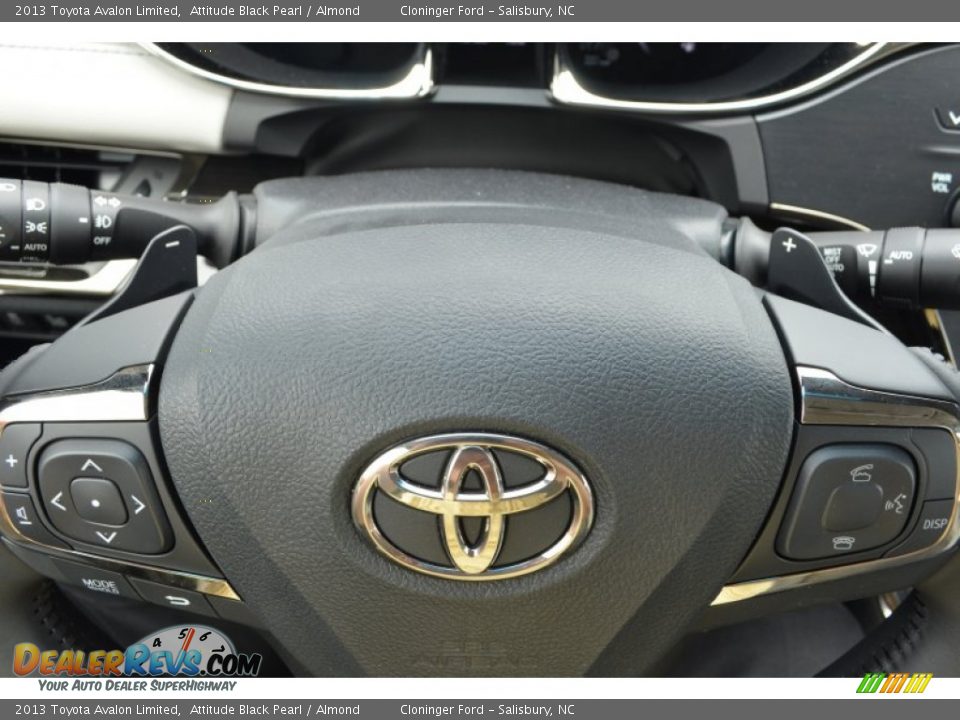 2013 Toyota Avalon Limited Attitude Black Pearl / Almond Photo #21