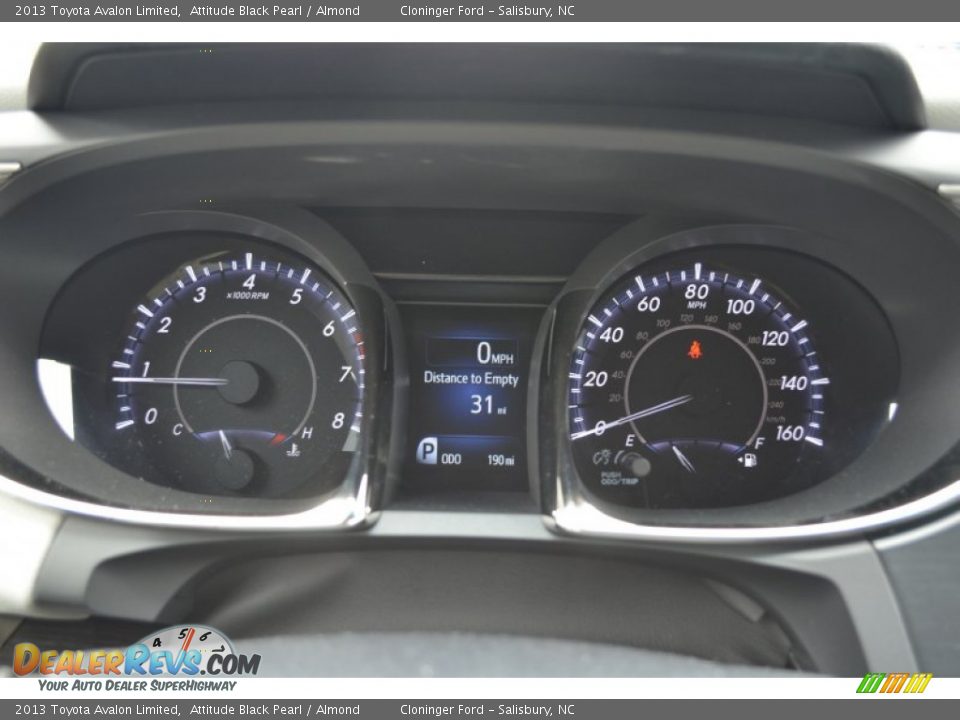 2013 Toyota Avalon Limited Attitude Black Pearl / Almond Photo #22