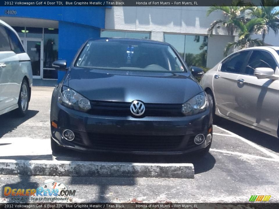 2012 Volkswagen Golf 4 Door TDI Blue Graphite Metallic / Titan Black Photo #1