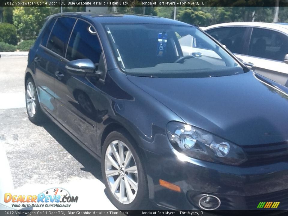 2012 Volkswagen Golf 4 Door TDI Blue Graphite Metallic / Titan Black Photo #2