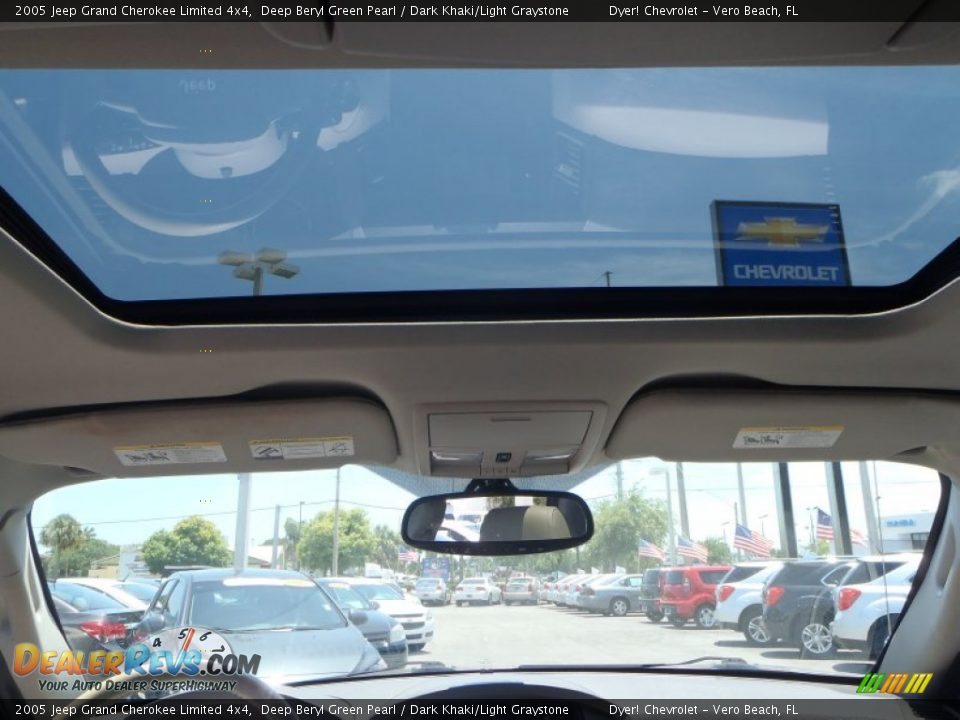 2005 Jeep Grand Cherokee Limited 4x4 Deep Beryl Green Pearl / Dark Khaki/Light Graystone Photo #28