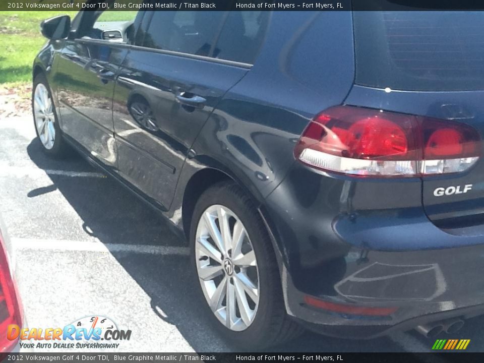 2012 Volkswagen Golf 4 Door TDI Blue Graphite Metallic / Titan Black Photo #4