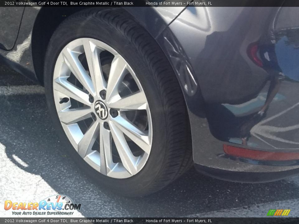 2012 Volkswagen Golf 4 Door TDI Blue Graphite Metallic / Titan Black Photo #5