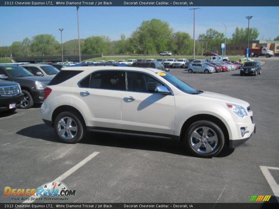 2013 Chevrolet Equinox LTZ White Diamond Tricoat / Jet Black Photo #3