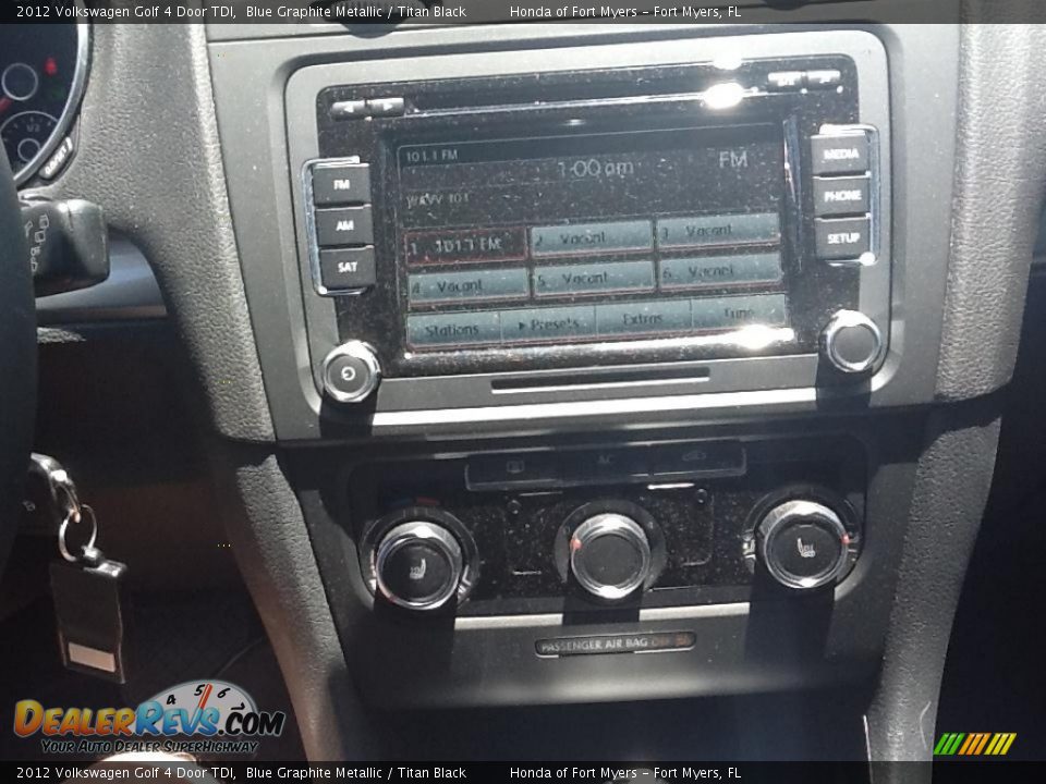 2012 Volkswagen Golf 4 Door TDI Blue Graphite Metallic / Titan Black Photo #8