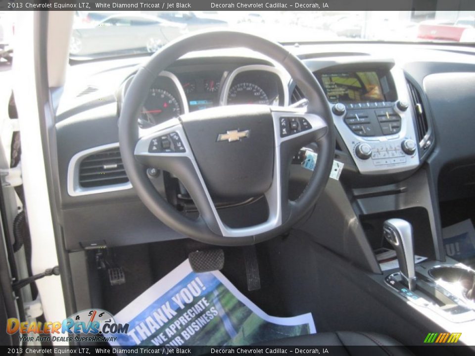 2013 Chevrolet Equinox LTZ White Diamond Tricoat / Jet Black Photo #8