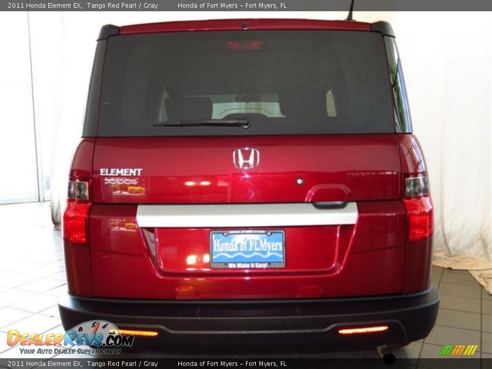 2011 Honda Element EX Tango Red Pearl / Gray Photo #7