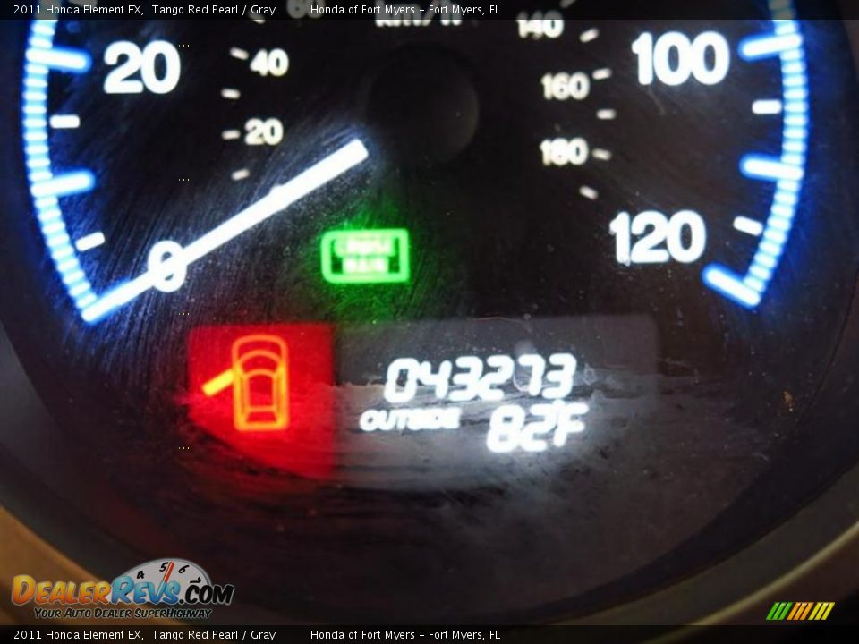2011 Honda Element EX Tango Red Pearl / Gray Photo #23