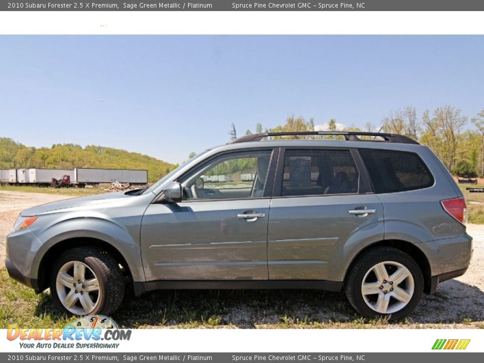2010 Subaru Forester 2.5 X Premium Sage Green Metallic / Platinum Photo #5