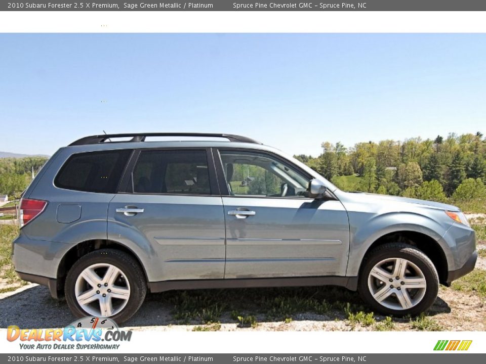 2010 Subaru Forester 2.5 X Premium Sage Green Metallic / Platinum Photo #6