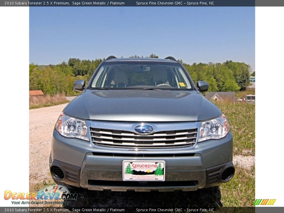 2010 Subaru Forester 2.5 X Premium Sage Green Metallic / Platinum Photo #7