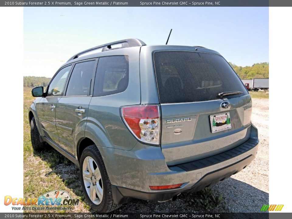 2010 Subaru Forester 2.5 X Premium Sage Green Metallic / Platinum Photo #8