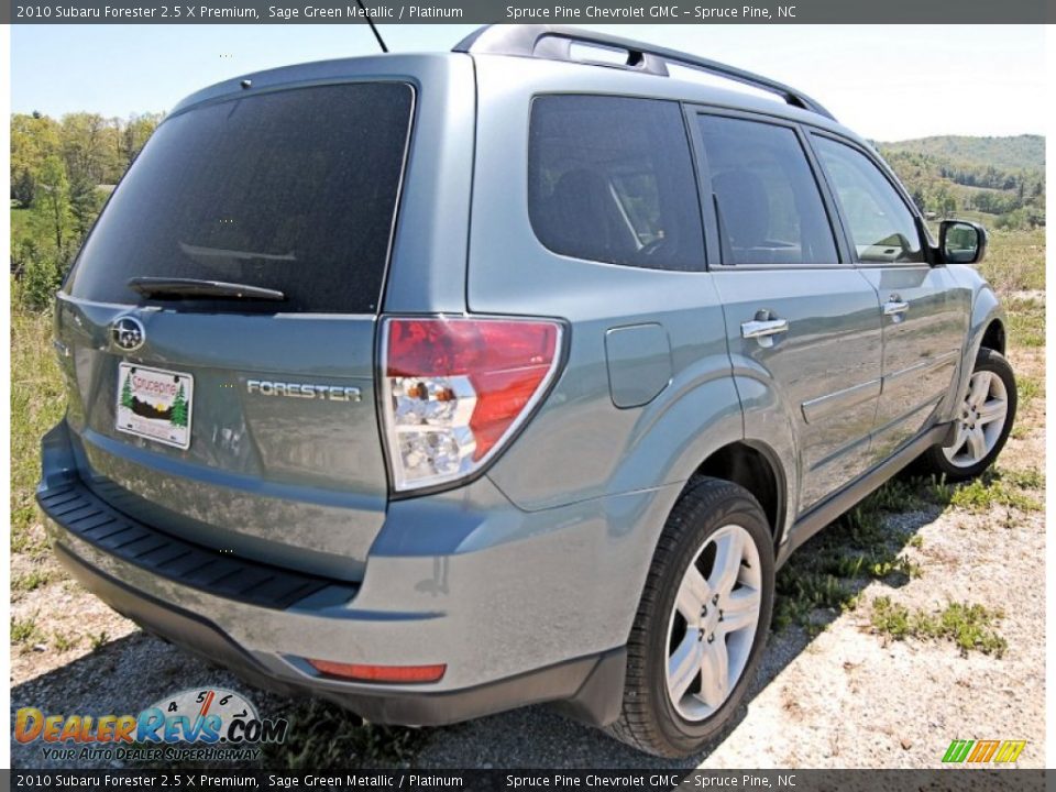 2010 Subaru Forester 2.5 X Premium Sage Green Metallic / Platinum Photo #9